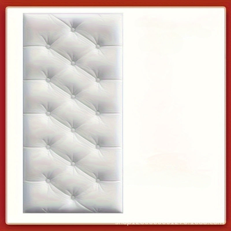 9pcs Boho Chic Self-Adhesive 3D Wall Stickers - Soft, Anti-Collision Foam Wallpaper for Home Decor