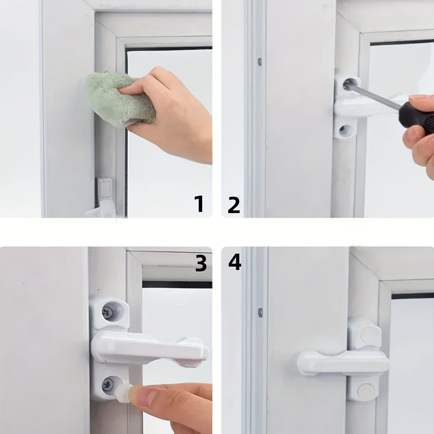 1/2/3 T-Shaped Safety Locks for Doors And Windows