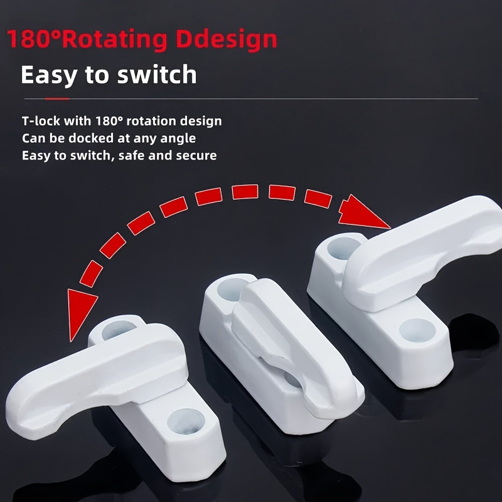 1/2/3 T-Shaped Safety Locks for Doors And Windows