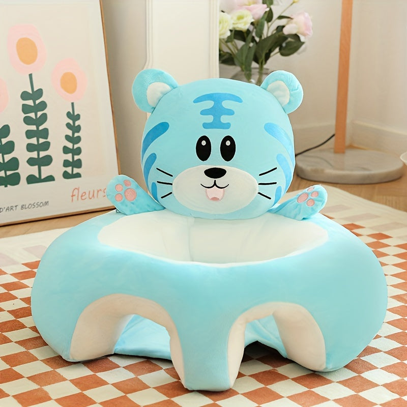 1pc Infant Learning To Sit Sofa, Children's Anti-fall Seat, Cartoon Baby Plush Stool, Training Sitting Posture