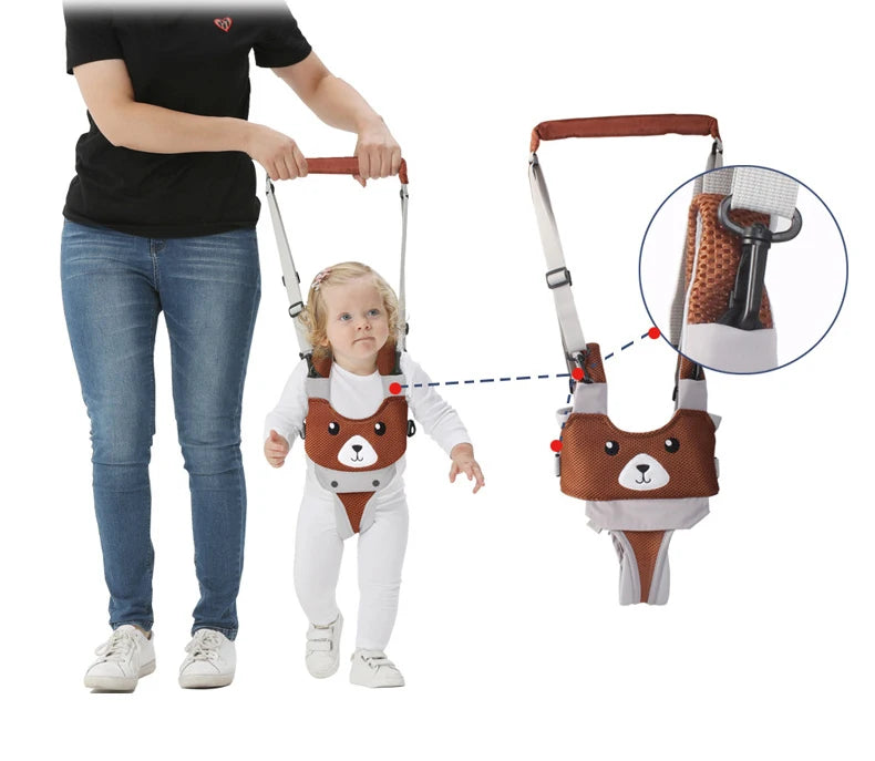 Animal Baby Walker Toddler Harness Assistant Backpack Children Kids Walking Learning Belt Netting Fabric Removable Crotch