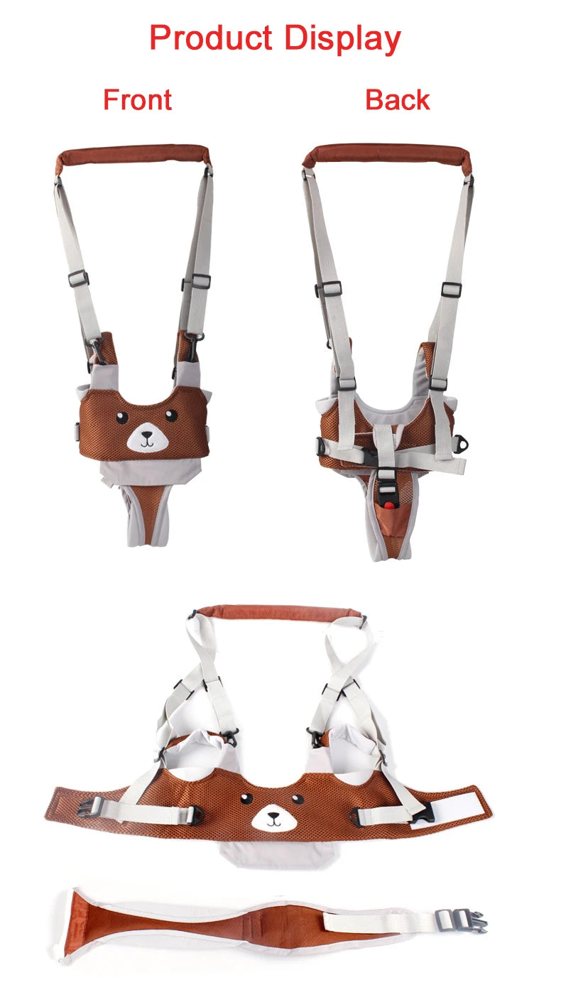 Animal Baby Walker Toddler Harness Assistant Backpack Children Kids Walking Learning Belt Netting Fabric Removable Crotch