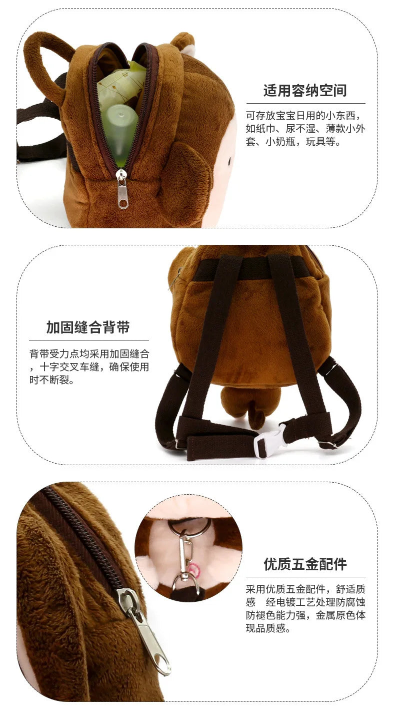 Hot Sale New 1-3 Years Old Baby Keeper Toddler Walking Safety Harnesses Bear Backpack Strap Bag