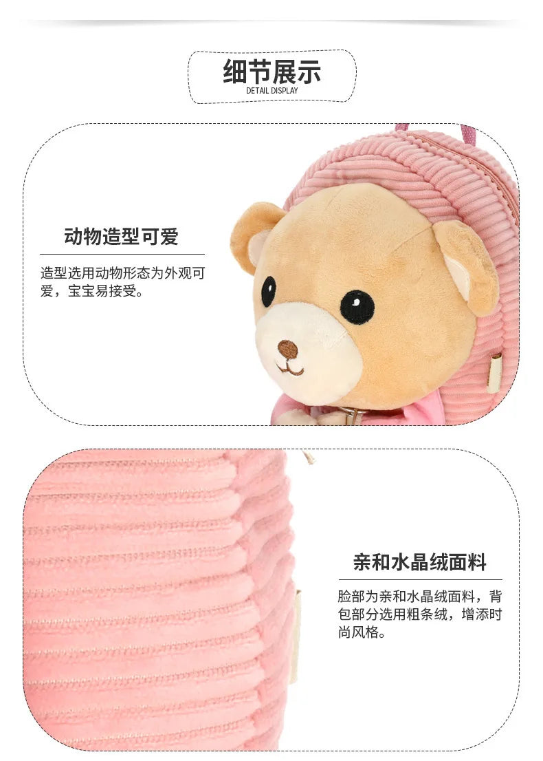 Hot Sale New 1-3 Years Old Baby Keeper Toddler Walking Safety Harnesses Bear Backpack Strap Bag