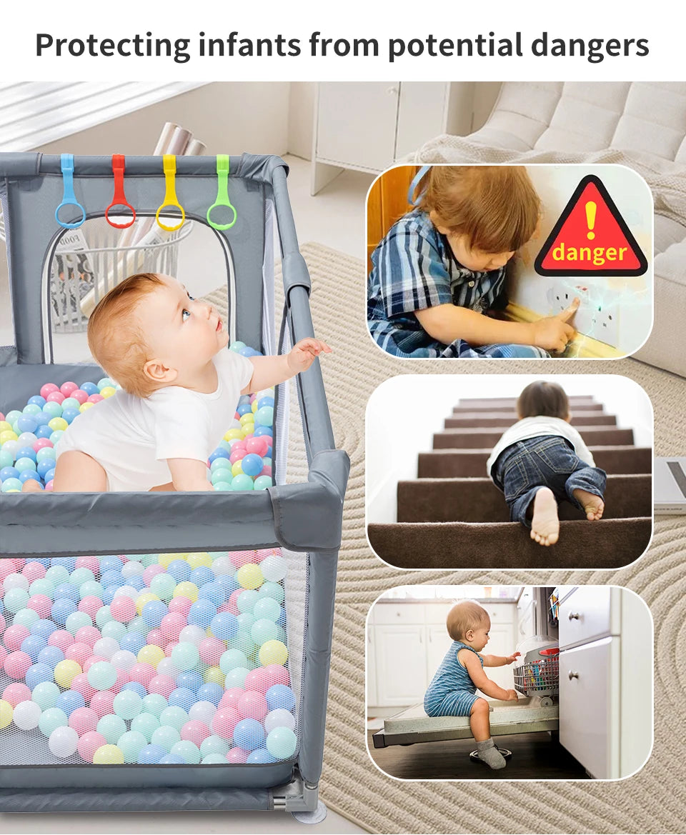 Baby Playpen Children Furniture New Arrival For Children Large Dry Pool Baby Playground For 0-6 Years Old Ball Pit Safety Fence