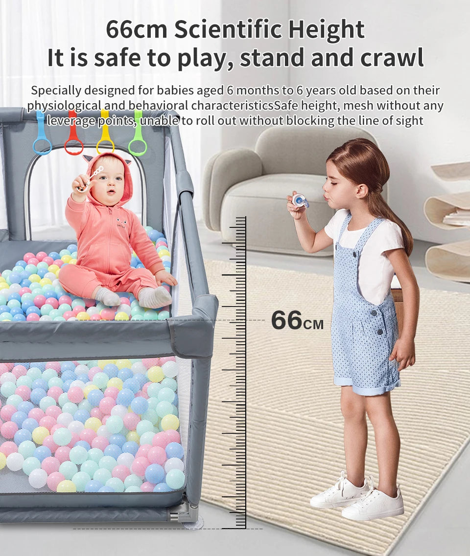 Baby Playpen Children Furniture New Arrival For Children Large Dry Pool Baby Playground For 0-6 Years Old Ball Pit Safety Fence