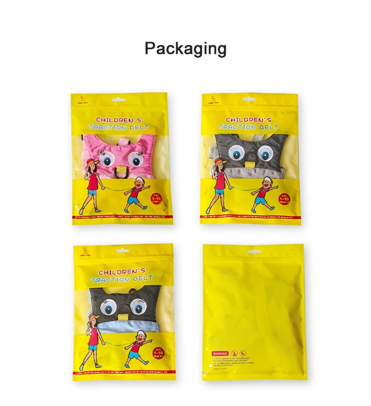 Baby Safety Harness Leash Kids Toddler Anti Lost Backpack Belt Outdoor Children's Safety Walk Belt For 1-3 Yrs Anti-lost