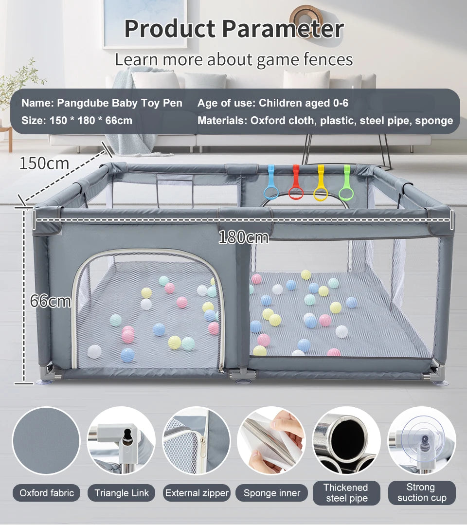 Baby Playpen Children Furniture New Arrival For Children Large Dry Pool Baby Playground For 0-6 Years Old Ball Pit Safety Fence