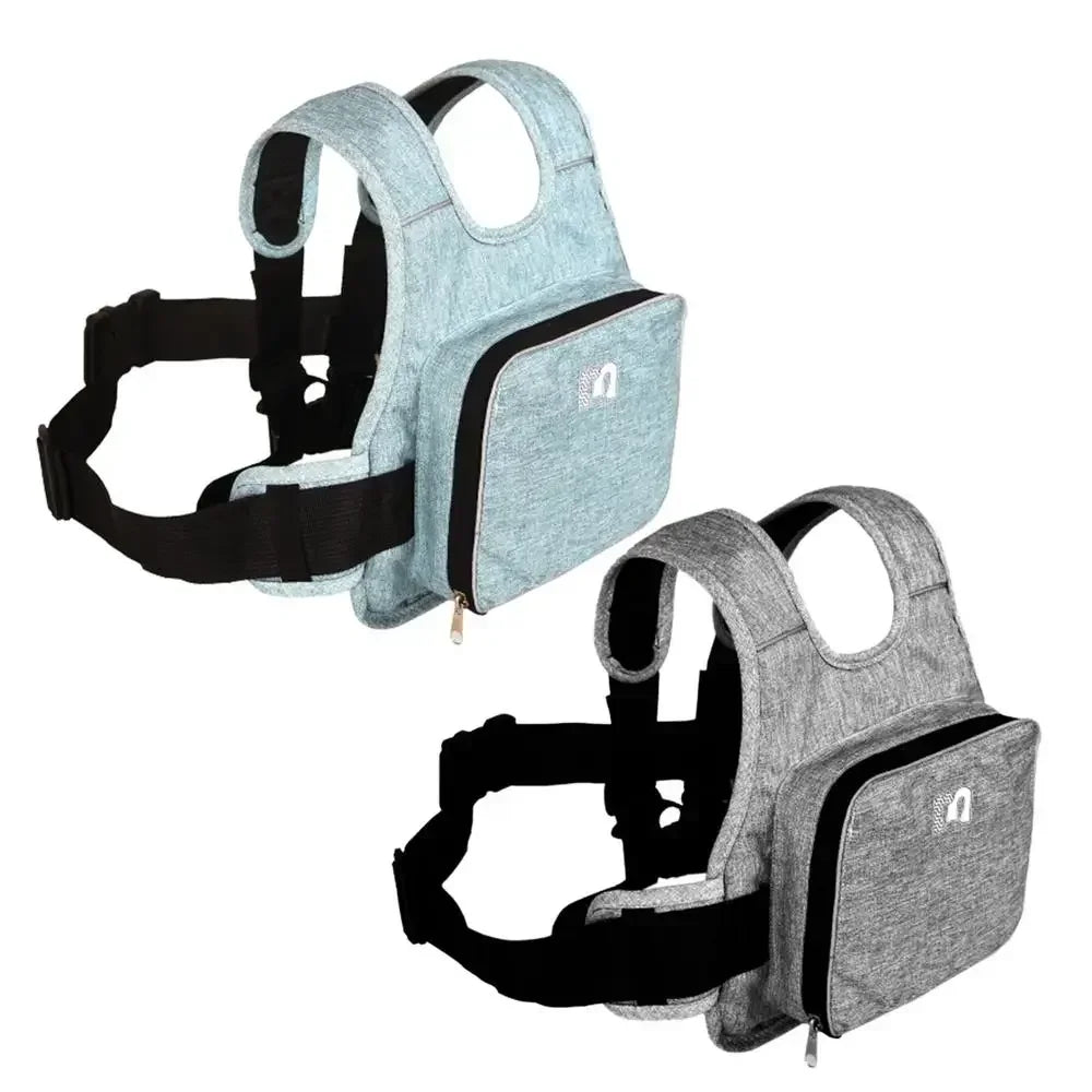 Universal Motorcycle Safety Belt for Kids with Storage Bag Rear Seat Grab Handle Strap Harness Adjustable Child Reflective Strip