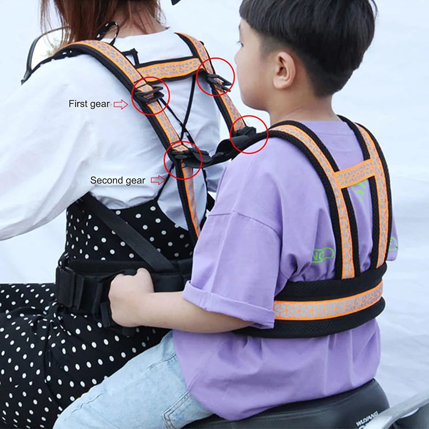 Children's Motorcycle Seat Belt Adjustable Non-slip Protection Motorcycle Strap Rear Seat Passenger Grip Grab Handle For Child