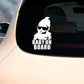 Reflective 'Baby on Board' Car Decal - Cartoon Vinyl Sticker for Child Safety, Easy Apply Exterior Accessory