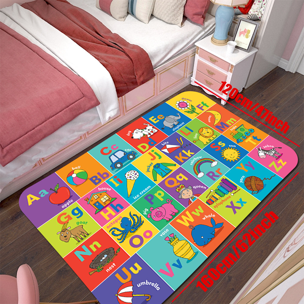 1pc Game Area Rug, Large Size Game Rug, 1.2cm Thick Sponge Rug, Non-slip Floor Mat For Living Room Bedroom, Gamer Family Decoration, Gift