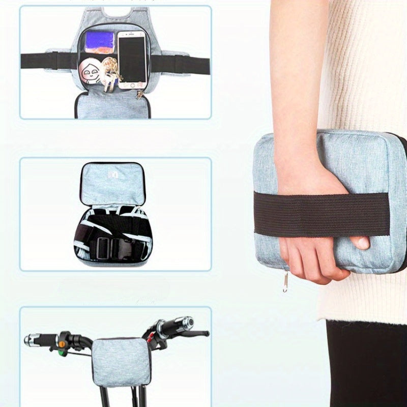 1pc Adjustable Riding Safety Belt With Storage Bag And Rear Seat Handle - Anti-Fall Protection Gear, Fits 55.98-159.99 Cm Waist