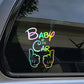 1pc Baby In Car Reflective Warning Car Sticker Car Door Window Decor Decals