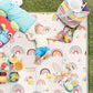 Extra Large Waterproof Non-Slip PE Baby Play Mat, 0-8 Years Foldable Foam Crawling Mat, Reversible Rainbow and Star Designs for Baby and Toddler Imagination and Discernment Development