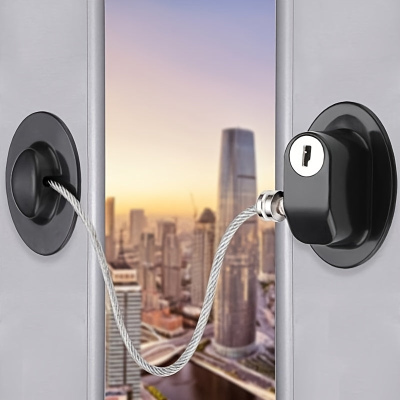 Hole-free Multifunctional Window Security Lock