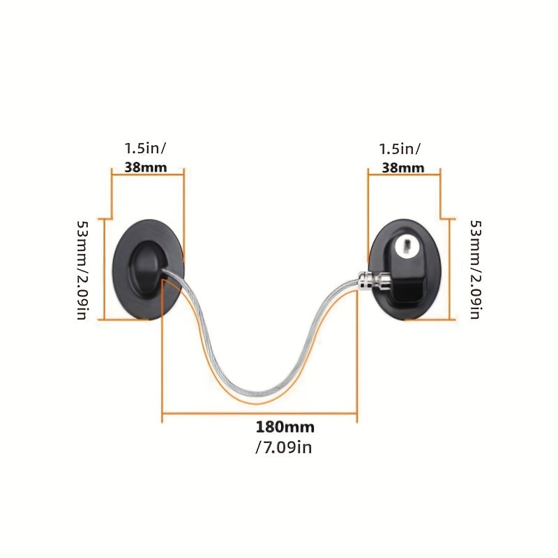 Hole-free Multifunctional Window Security Lock