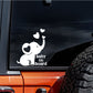 Creative Car Reflective Sticker Someone On Board Elephant Car Window Rear Glass Decoration Essential Safety Reminder Laptop Sticker