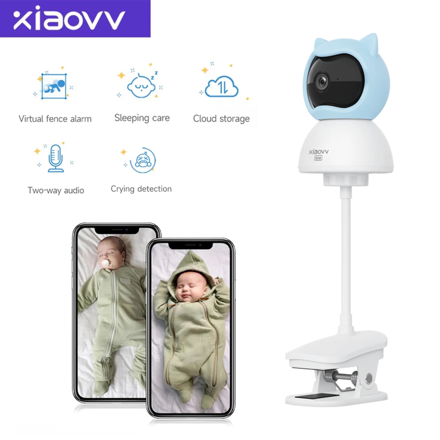 WireLess WiFi Xiaovv indoor Baby Monitor
