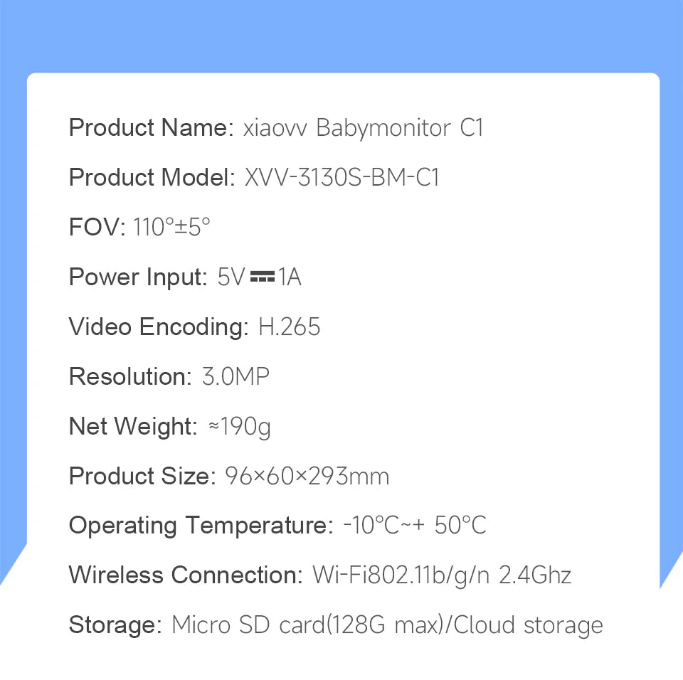Cry Detection Video baby monitor