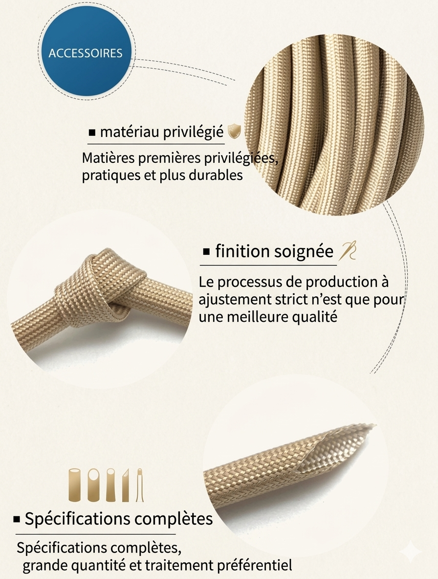 Gaine de protection câbles haute température