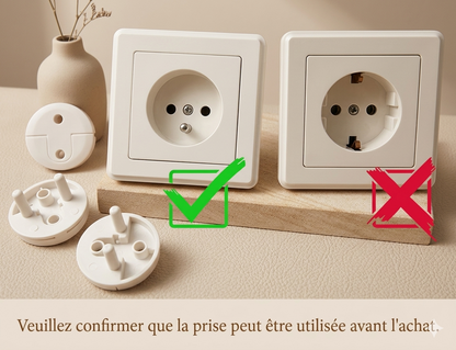 Cache Prise Électrique Anti-Électrocution bébé