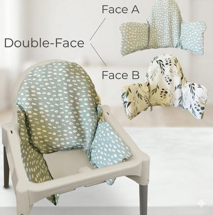 Coussin chaise haute- BRUNE | Confortable et Lavable