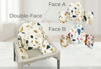 Coussin chaise haute- BRUNE | Confortable et Lavable