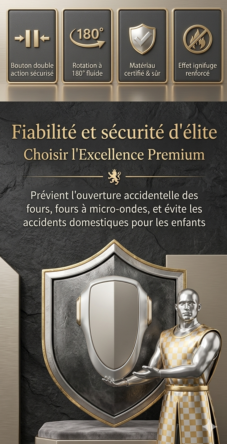 Verrou sécurité four et frigo bébé