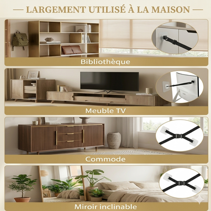 Sangles de sécurité réglable TV