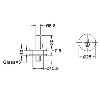 Sliding Glass Showcase Lock Cabinet