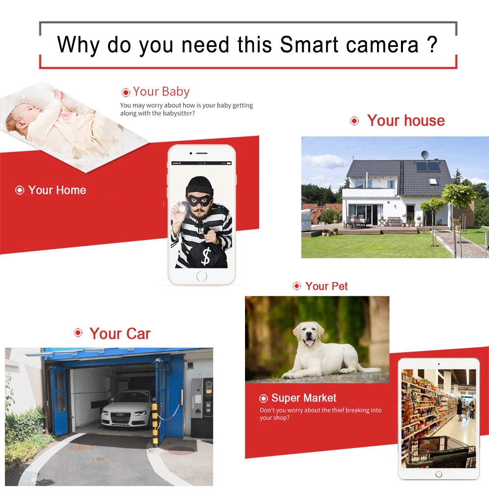 JIENUO Surveillance Security Home Camera