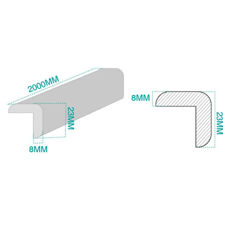 2M Baby Safety Corner Protector Children Protection Furniture Corners Angle Protection Child Safety Table Corner Protector Tape