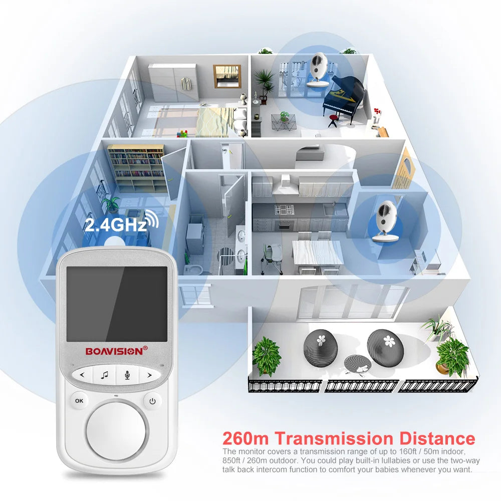 Wireless LCD Audio Video Baby Monitor