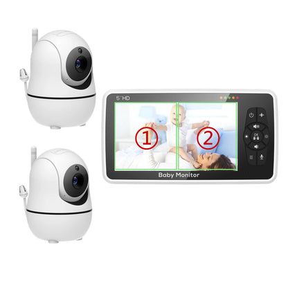 5 inch WireLess Rechargeable Baby Monitor Video