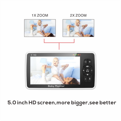 5 inch WireLess Rechargeable Baby Monitor Video
