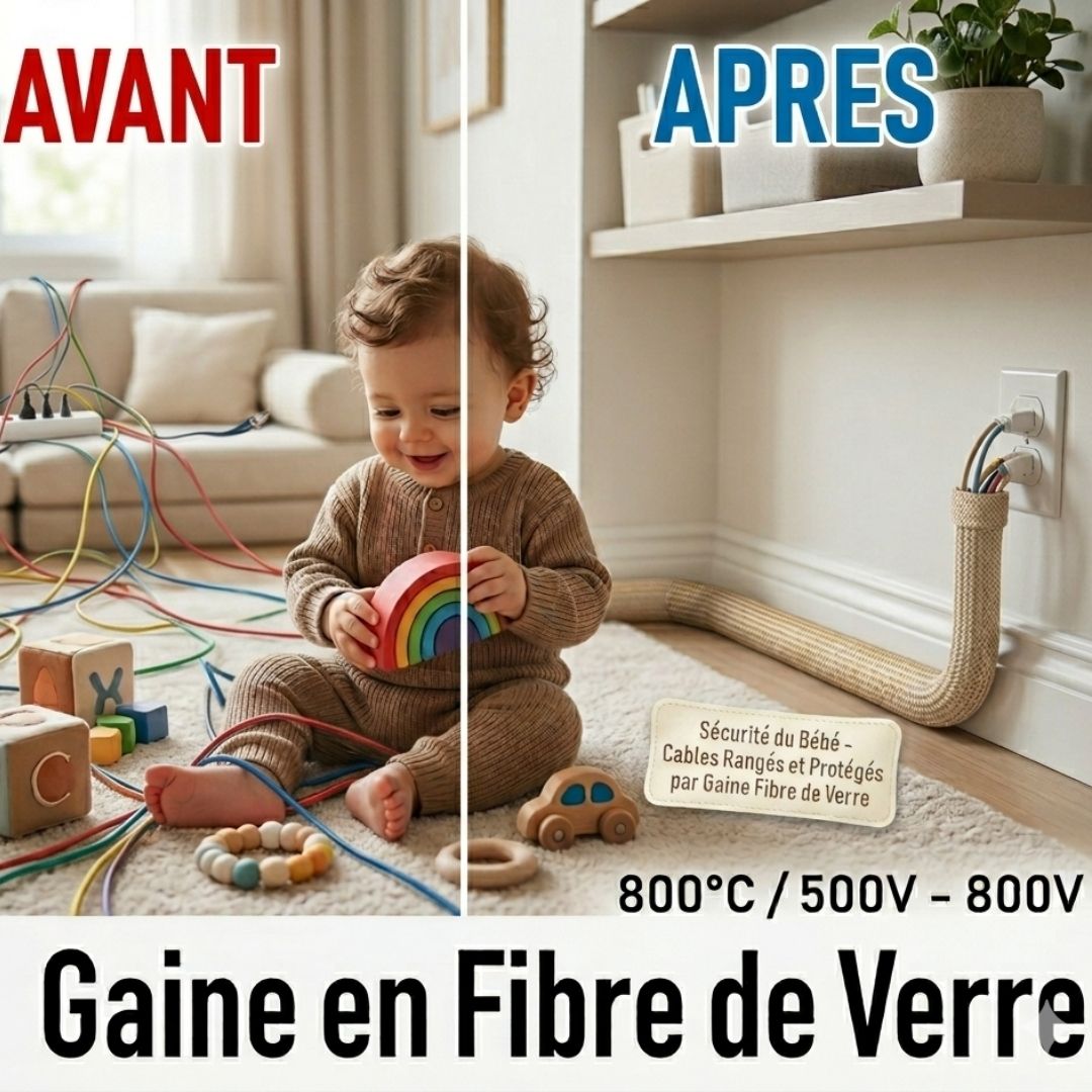 Gaine de protection câbles haute température