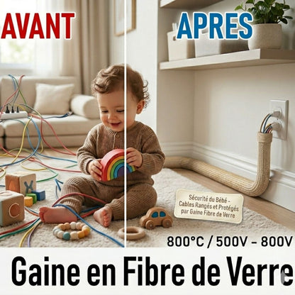 Gaine de protection câbles haute température