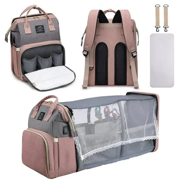 Fashionable Folding Mommy Bag and Baby Bag