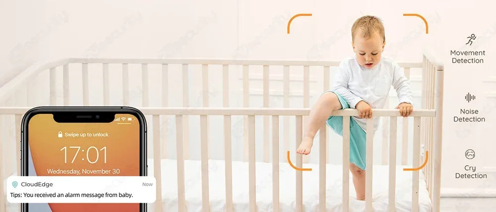 WireLess Auto Tracking WiFi Baby Monitor