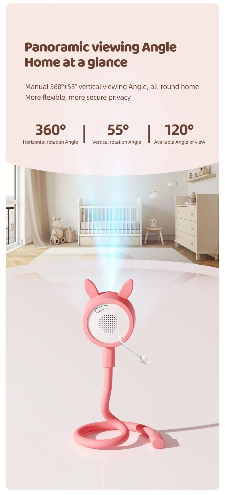 WireLess Baby Monitor Tuya APP Remote Control