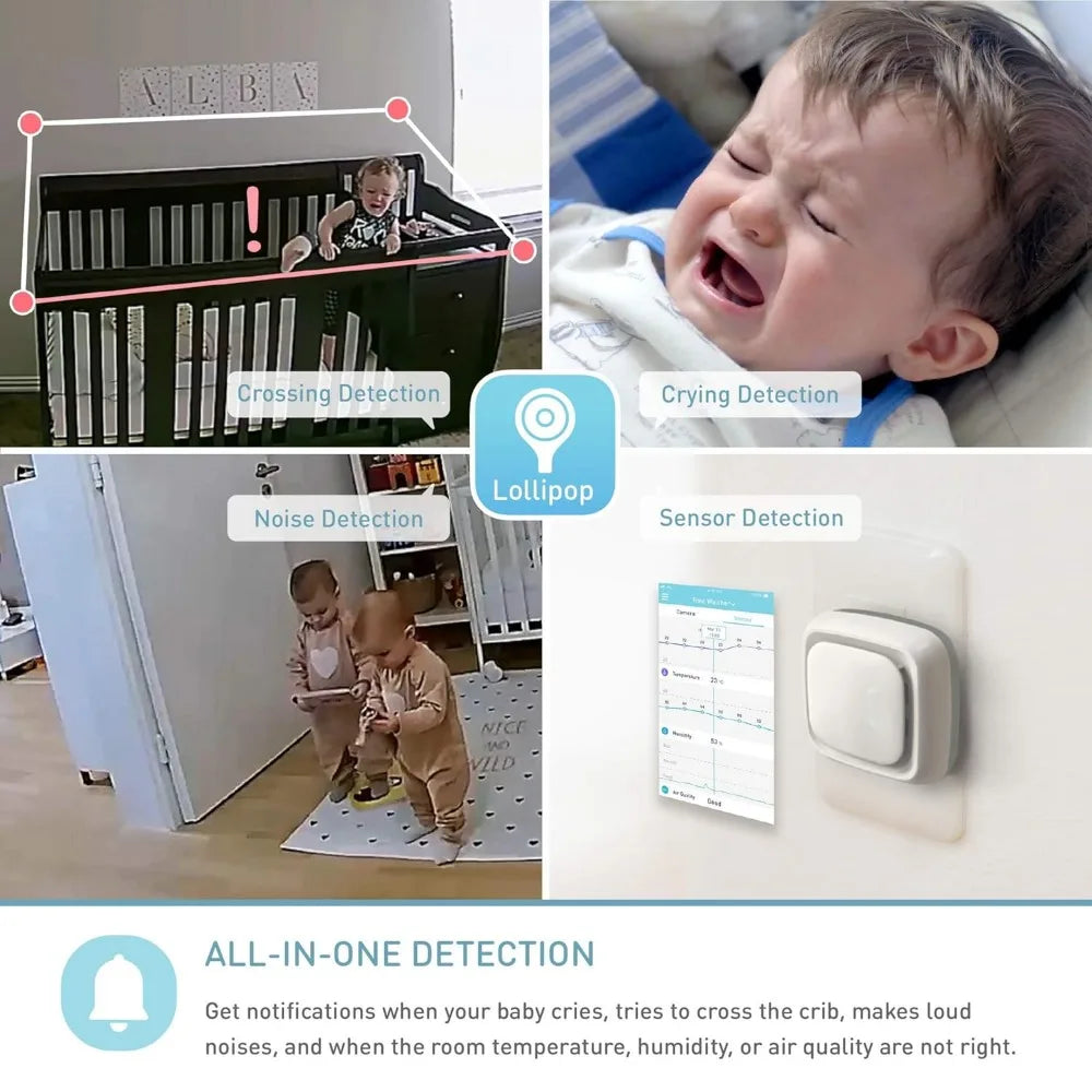 Caméra de surveillance bébé Wi-Fi intelligente