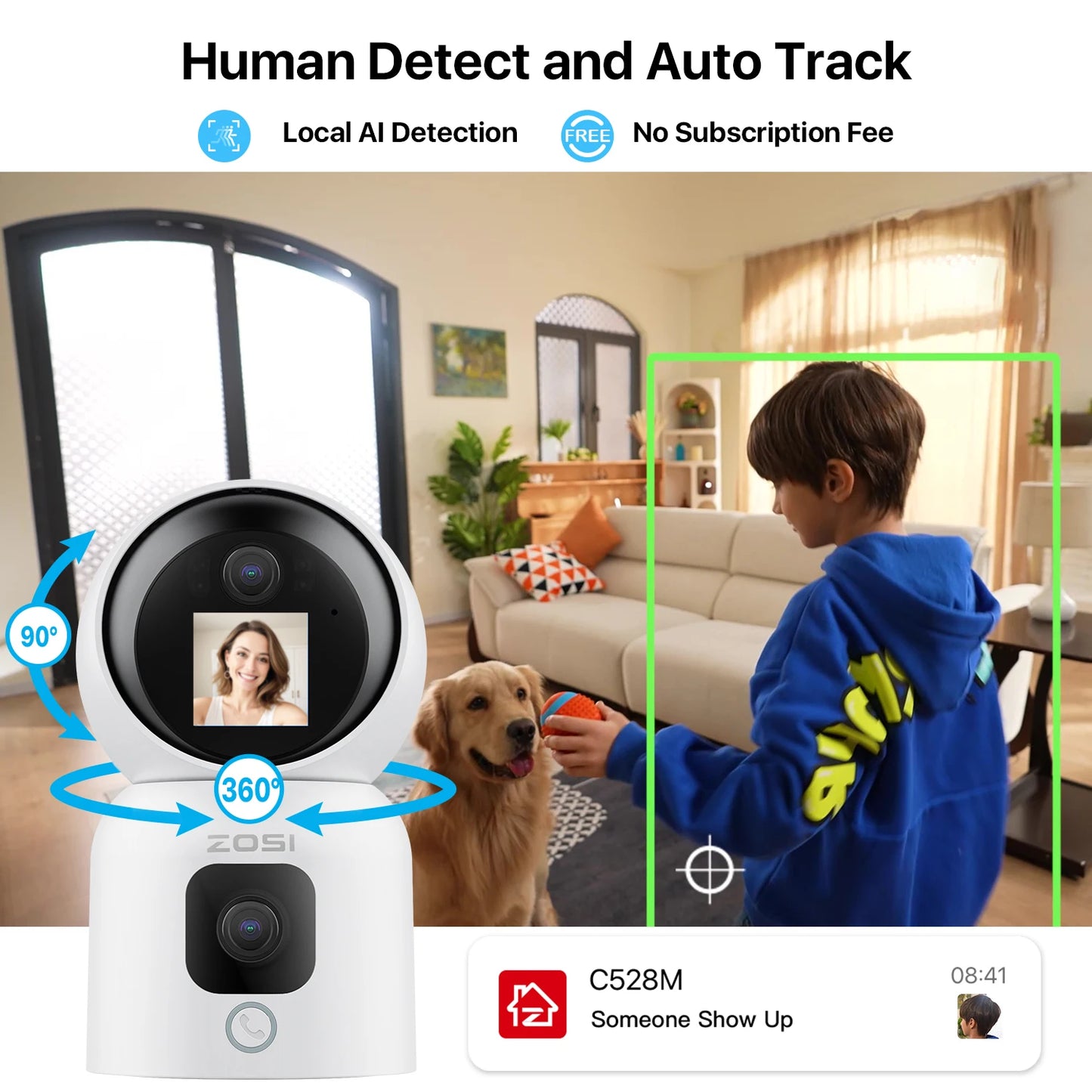Smart Auto Tracking Home Security Camera