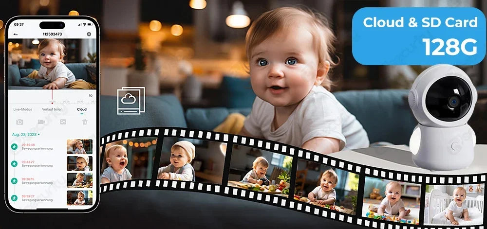 WireLess Auto Tracking WiFi Baby Monitor