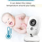 TakTark 3.2 Inch Wireless Video Baby Monitor Auto Night Vision Two-Way Intercom Temperature Monitoring Surveillance Camera Nanny