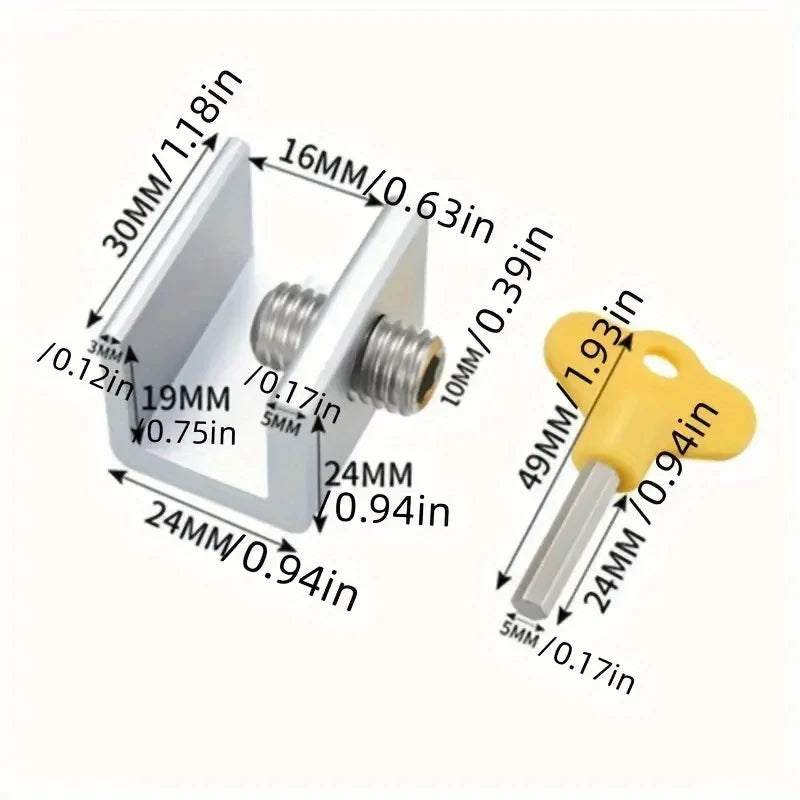 Sliding Sash Stopper Cabinet Doors Security