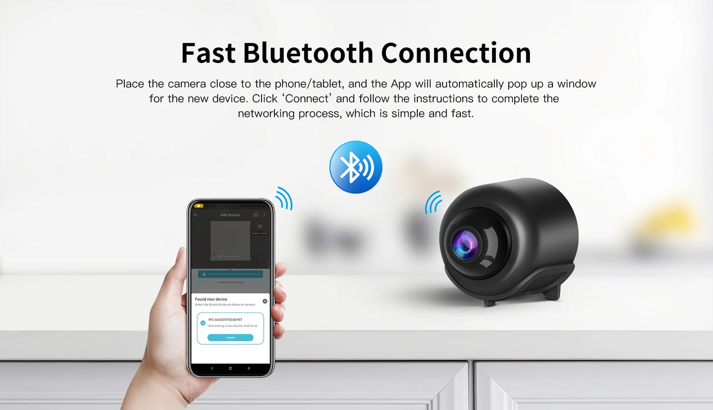 2MP HD Mini Camera WiFi Baby Monitor Safety Security Surveillance Night Vision Camcorder IP Cam Audio Video Recorder