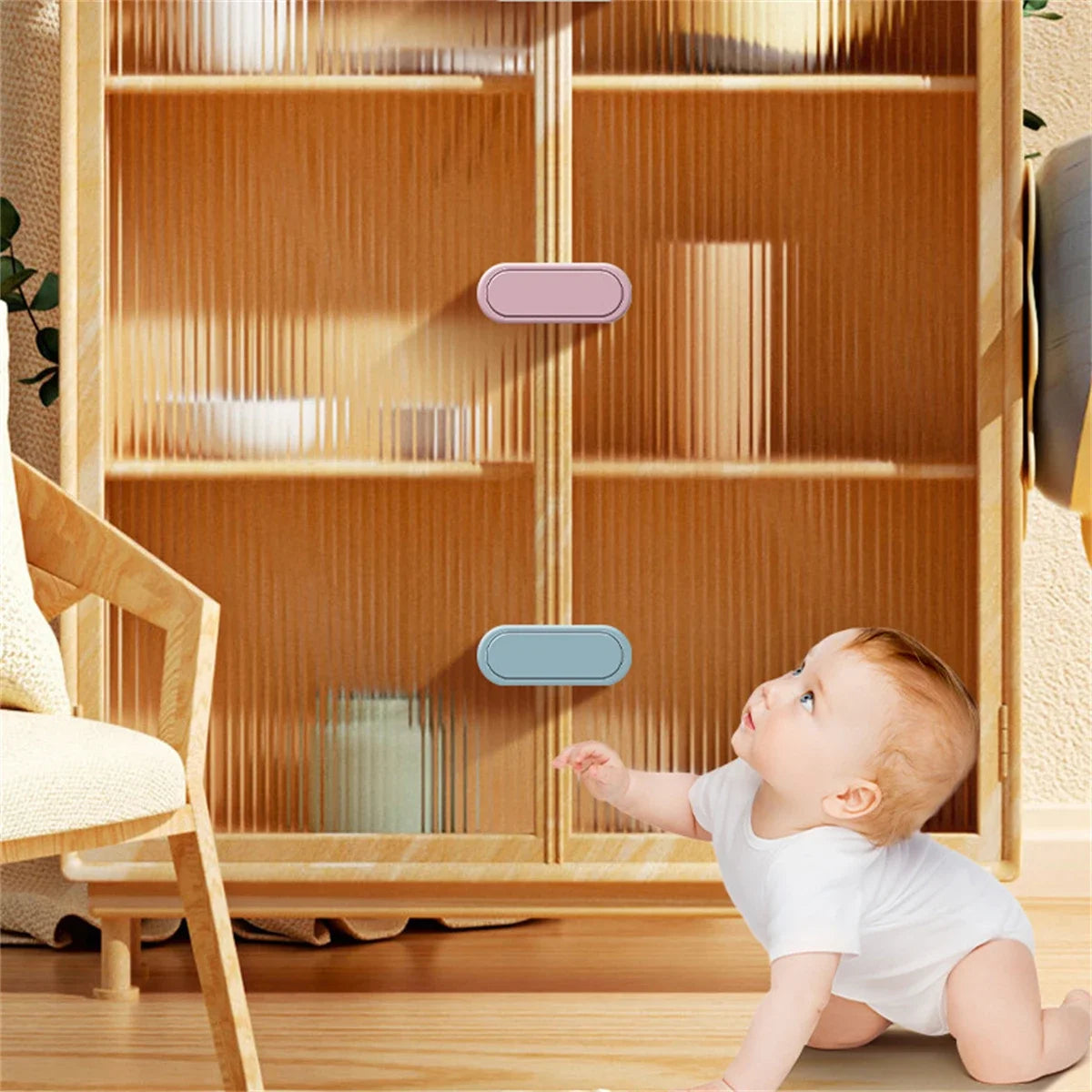 Baby Anti Pinch Hand Invisible Lock Drawer