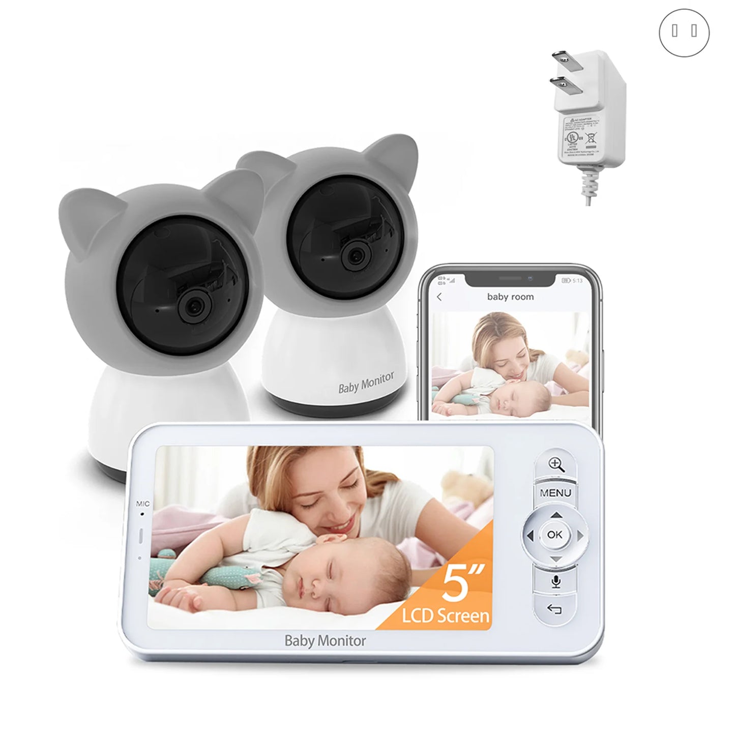 WireLess Babystar 5-inch LCD baby monitor