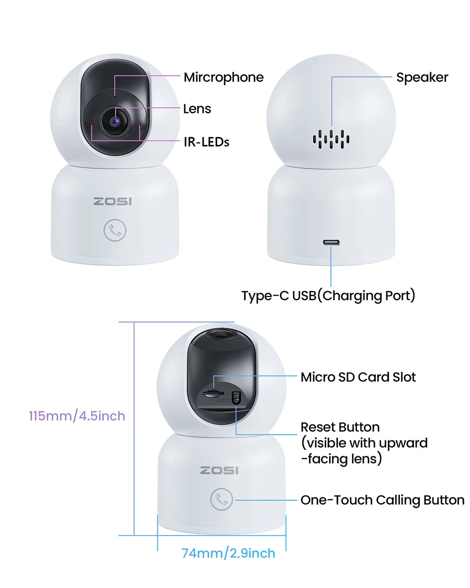 Smart Auto Tracking Home Security Camera